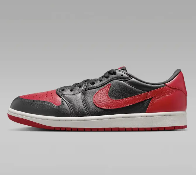 Air Jordan 1 Low Retro OG Banned 2026 Bred SKU: IW6276-001 Sneaker Shoes Footwear Basketball Nike Trainer Gym Shoes Nike Air Jordan Retro Lows