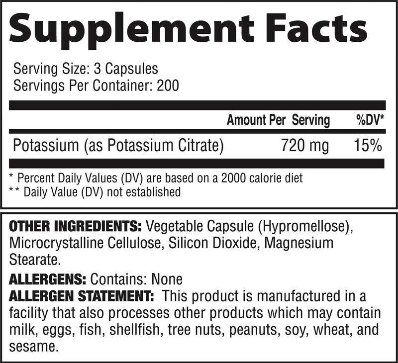 EKKO Potassium Capsules | Electrolyte Support | 3rd Party Tested