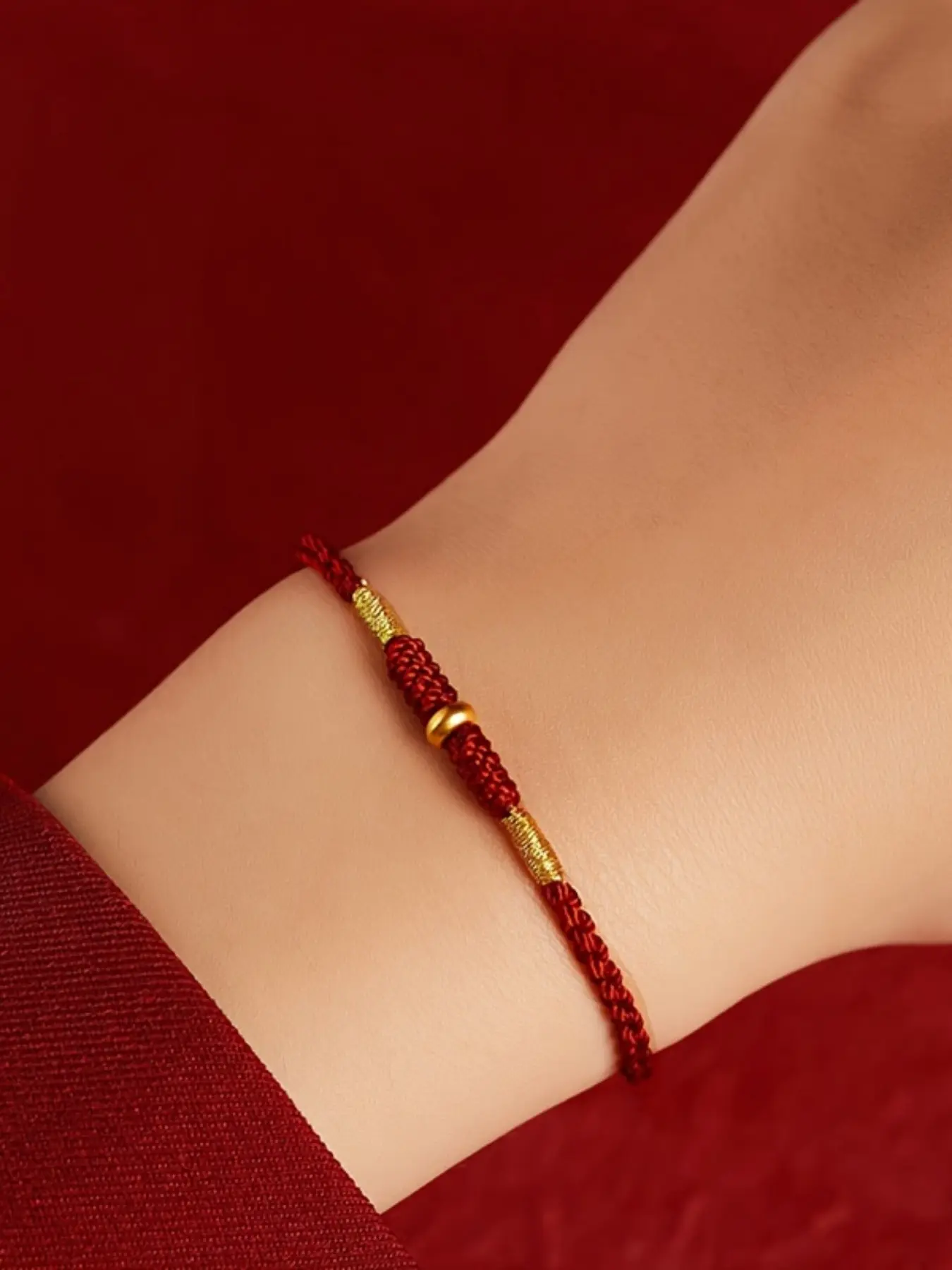 Vintage String Jewelry Bracelet, Bracelets Jewelry, Sand Gold Braided Rope, Unisex Design, Zinc Alloy, New Year Good Luck Charm, Perfect for Festivals and Celebrations