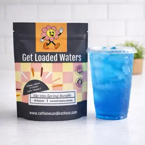 Sip Into Spring 12 pack Loaded Water Bundle | Hydration Caffeinated Powder Drink Mix | Sugar Free On-The-Go Packets