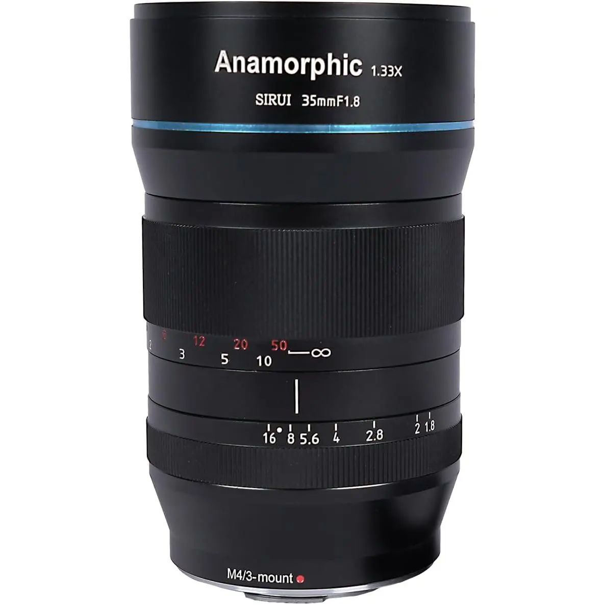 SIRUI 35mm F1.8 1.33X M4/3 Anamorphic Lens, Cinema Lens for E/L/RF/MFT/Z Mount, Blue Flare