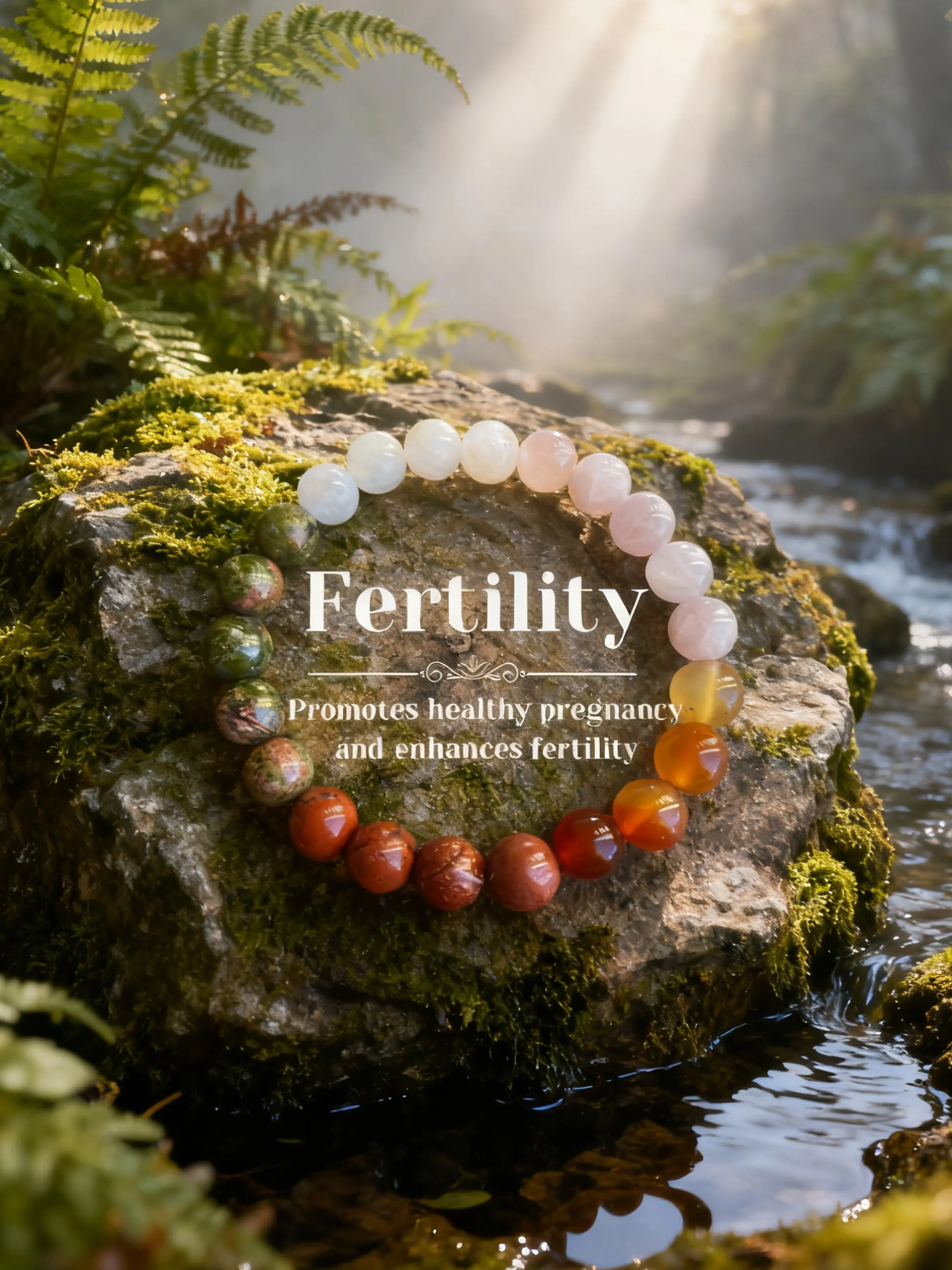 Natural Fertility Crystal Bracelet, Quartz Jade Agate Turquoise Crystal Stone, Symbolizes Hope, Versatile Wear, Daily Wear, Spiritual Jewelry, Exquisite Bracelet