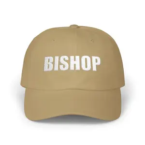 Copy of Classic Dad Cap - BISHOP Embroidered Cotton Cap for Men and Women, Perfect Gift for Father's Day and Casual Outings
