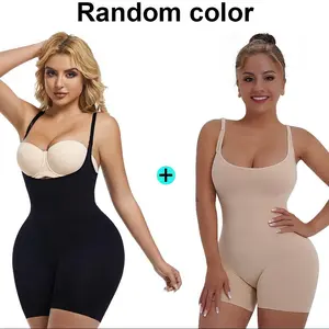 GQF Open Bust Mid Thigh Bodysuit for Women Tummy Control Bodysuit 687-[comfort shaping sculpting confidence boosting belly-control shapewear]