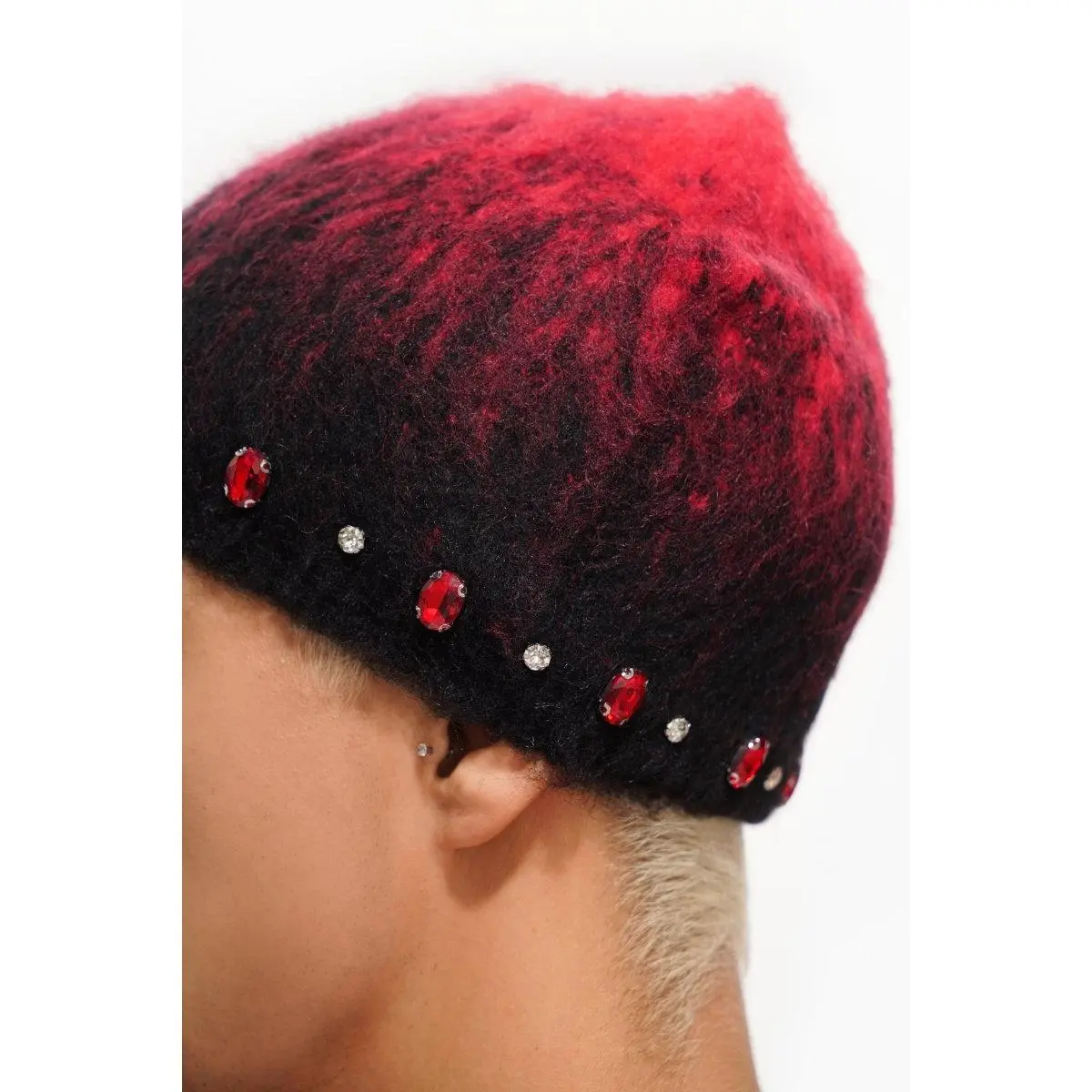 Triage Mohair Red Beanie