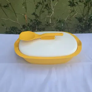 Arrocera Mexicana 1.7 Litros - Yellow Lid & Spoon Included for Easy Serving