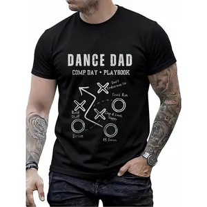 100% Cotton Dance dad shirt Dance Dad Comp Day Playbook Funny Creative Graphic T-Shirt
