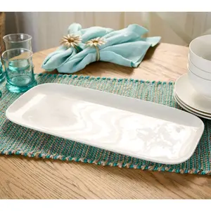 Home Reflections Rectangular Porcelain Serving Platter
