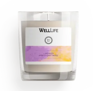 Lavender Amber Driftwood Candle