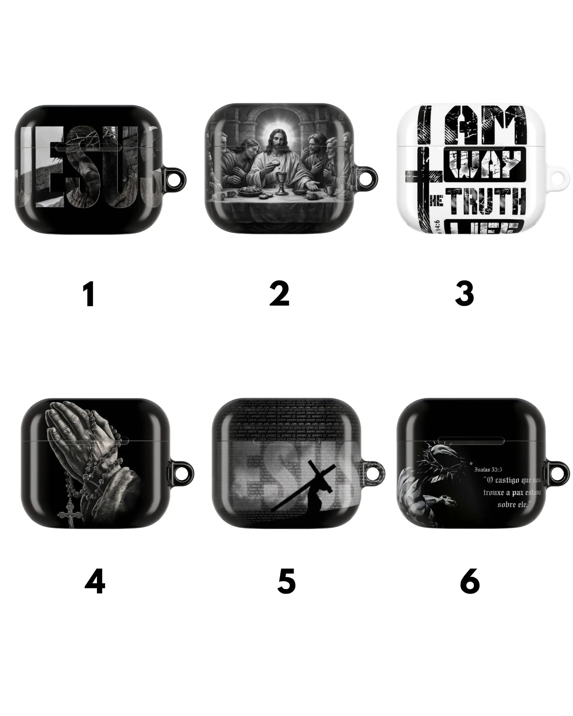 Christian Faith AirPods Case, AirPods Pro Case & AirPods Max Case | Jesus & Bible Verse Protective Cover Cover For AirPods Pro 1 2 3, Airpod 1 2 3 4 & AirPods Max