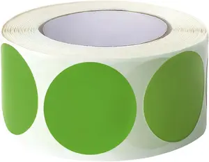 1 Green Circle Dot Stickers Color Coding Labels, 1000 count 2 Rolls
