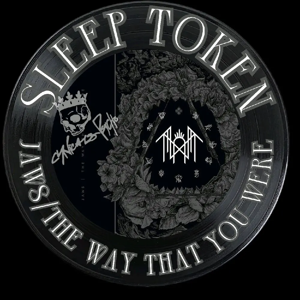 Sleep Token Inspired Vinyl Record Stickers water resistant