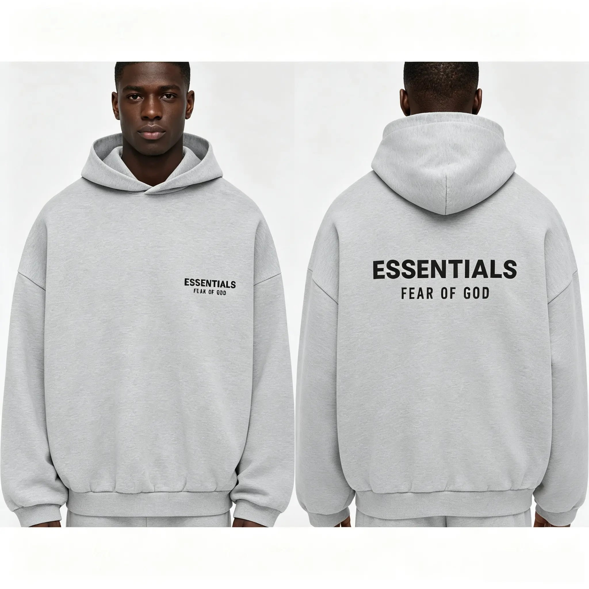 Fear of God Essentials Fleece Hoodie II 'Light Heather Grey'