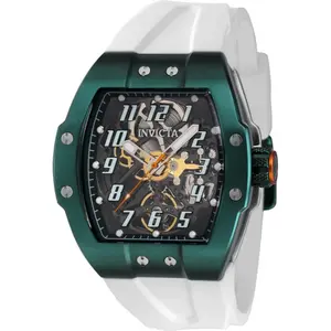 Invicta Men's 43519 JM Correa Automatic 3 Hand Green, Transparent Dial Watch