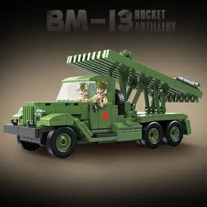 Russian Katyusha Multi-Tube Rocket Artillery Bm-13 Model Kit, over 700 Pieces, High Difficulty Assembly, Military Collectible, Stem Education Toy