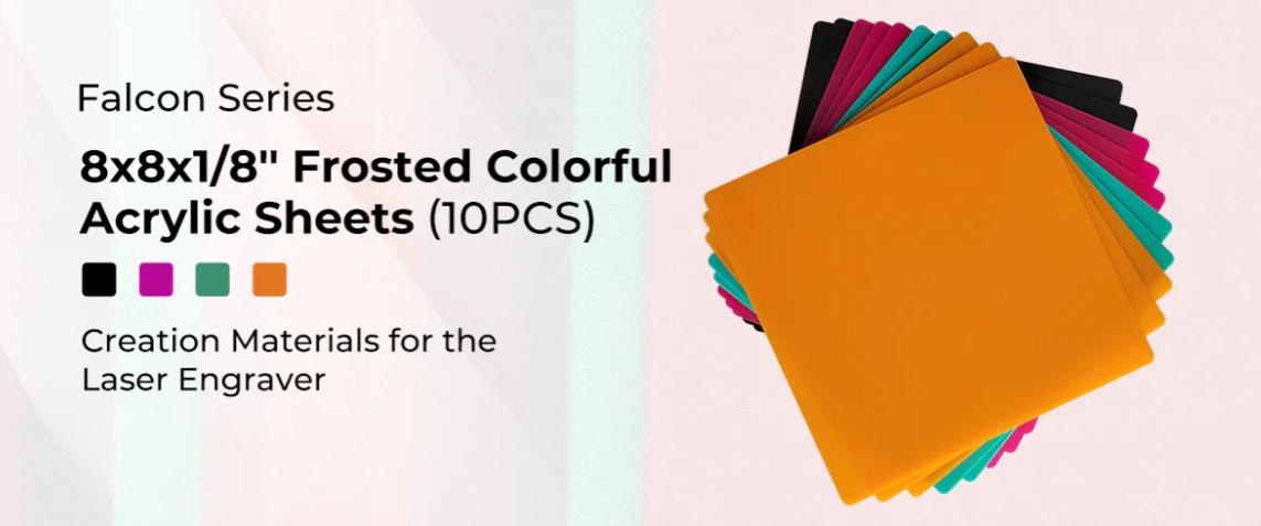 Creality 12*12*1/8'' Frosted Colorful Acrylic Sheets - 10pcs