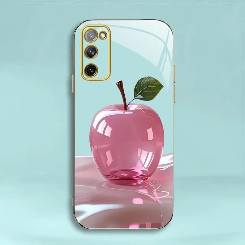 Creative Fruit high-end crystal-plated lightweight luxury soft case for【Galaxy S20 Fe】--975