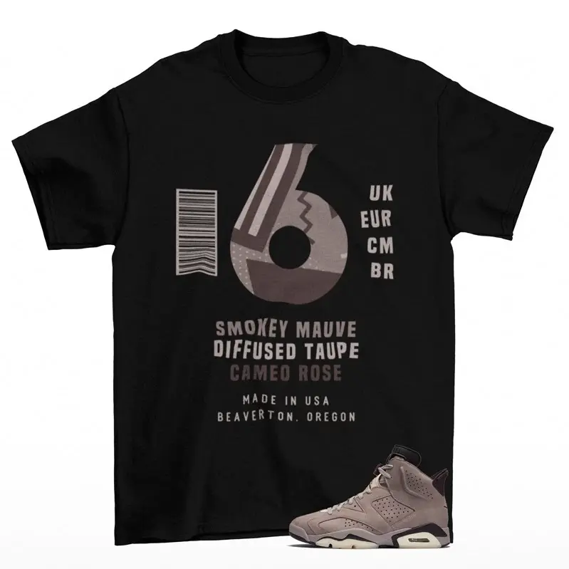 Sneaker Label Shirt Black to Match AJ6 AMA Smokey Mauve