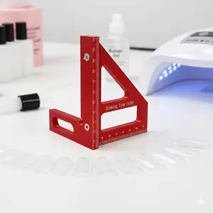 Reusable Nail Stencil Guard Tape for Acrylic & UV Gel Extensions, French Tip Shaping Tool, Home & Salon Nail Art Accessory. Prevents Extension Shifting, Ensures Smooth Surface, Beginner to Pro Use, Reduces Waste, Essential Nail Shaping Base Tool.