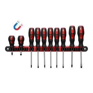 2PCS Magnetic Screwdriver Wrench Organizer Set, Aluminum Rail Magnetic Tool Holder, Hand Tool Holder, Toolbox Accessories, Fits Up to 28 Screwdrivers/Wrenches (Tools not Included)