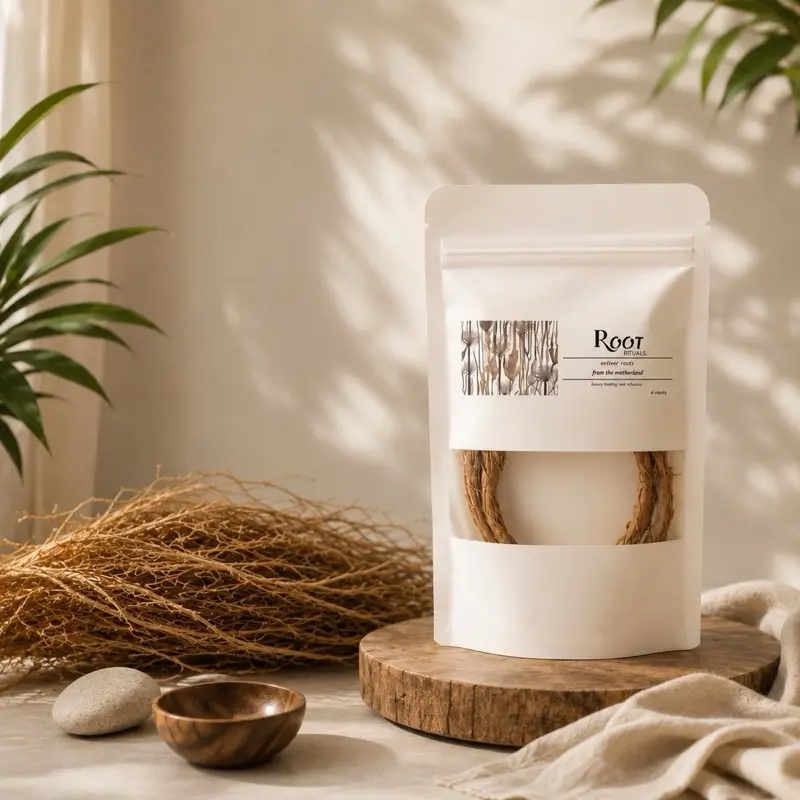 Vetiver Roots Herbal Tea Feminine Wellness Odor Support Natural Detox & Glow from Within Traditional African Self-Care Beverage Healthy Body Tea 4 Bundles Sun-Dried Roots - Drinks