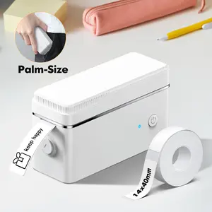 Polono P31S Portable Label Printer Wireless Mini Sticker Printer with Tape for Study Notes, Barcodes, Memos, Christmas Gifts