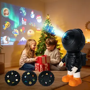 Astronaut Card Projector Light with Holiday/Birthday/Party Scenes Essential Photo Backdrop The Perfect Christmas Gift for Kids/Friends