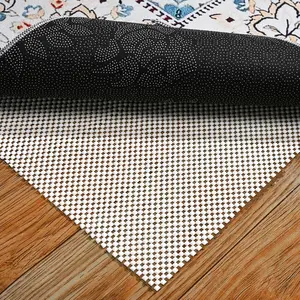Non Slip Rug Pad Gripper 5X7 FT for Hardwood Floors,  Anti Skid Mat Under Area Rugs, Keeps Rugs Safe and Flat, Odorless Cushioned Pad for Floor Protection, Easy to Trim Multi-Use Mat