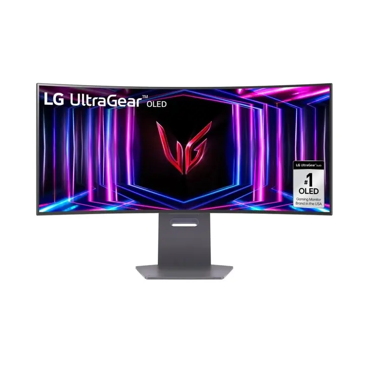 LG 34 Inch UltraGear™ OLED Curved Screen Borderless WQHD 1440P 240Hz 0.03ms Response Time 1.5m:1 800R Curved Gaming Monitor, NVIDIA/AMD Compatible - 34GS95QE-B, Adaptive Sync