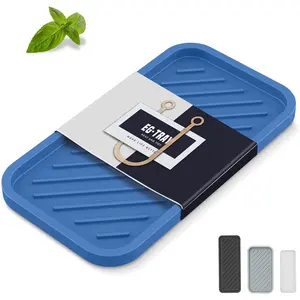 Sponge Holder, Large 10" Kitchen Sink Organizer Tray, Sponge  Dish Soap for Scrubber, Soap Dispenser, Scouring Pad