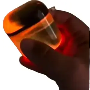 Luminous Quicksand Earbuds Cases - Orange Color with Light Feature