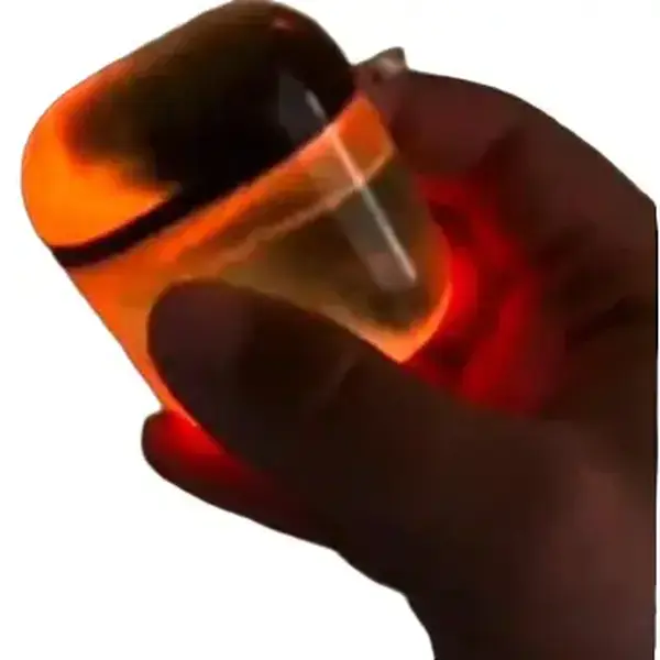 Luminous Quicksand Earbuds Cases - Orange Color with Light Feature
