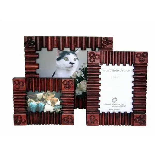 212 MAIN Handmade Wooden Rectangle Shape Photo Frame - 8x10 in Standard Size, Home Supplies, Wall Decor