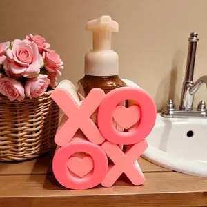 Valentines Day Soap Holder - Pink Heart Design for Bathroom Decor