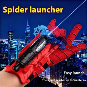 Spider Web Shooter Toy Set, Hero Launcher Wristband with Glove & Suction Cups, Cosplay Role Play Prop, Cool Gift for Kids Boys Girls, Perfect for Birthday Halloween Christmas Party