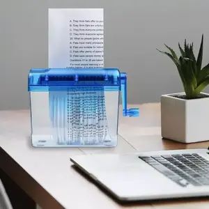 Portable Mini Hand Crank Paper Shredder