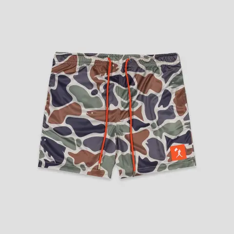 Youth Fishing Club Angler Camo Diamond Air Mesh Shorts - Breathable, Casual, Split, YM Men's Bottoms