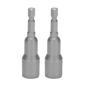 2Pcs Power Wing Nut Driver Set,Slot Wing Nuts Drill Bit Socket Wrenches Tools Set,1/4inch Hex Shank Drills Bits for Panel Nuts Screws Eye C Hook Bolt