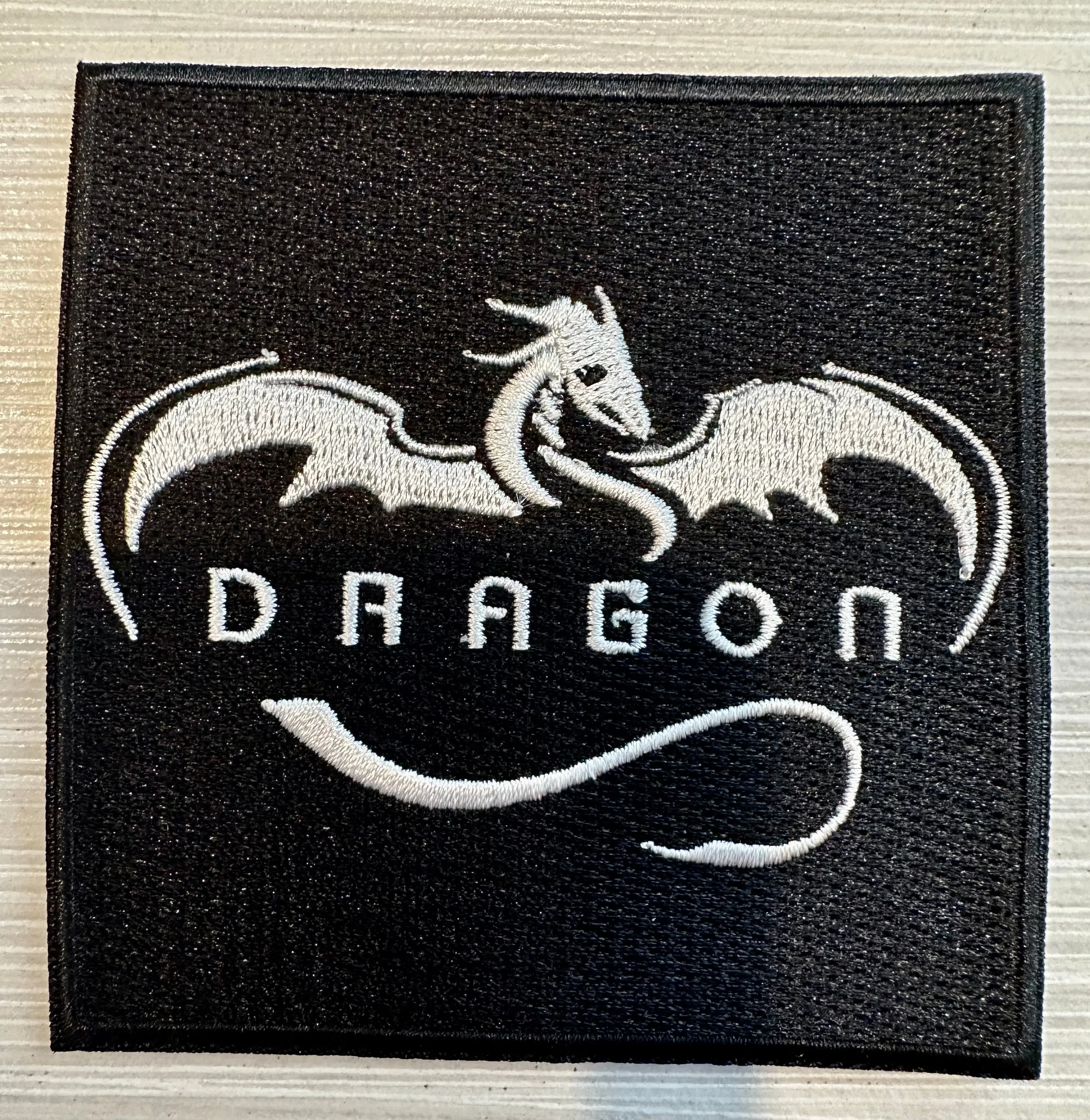 SpaceX Dragon Logo Mission Patch 3.5 ISS Resupply Human Flights Iron On/Sew On ht Mission Patch 3.5