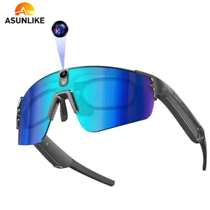 ASUNLIKE AI Enhanced Smart Glasses L805 Outdoor Sports Camera Glasses with HD Video Recording Anti Shake Built in Music for Cyclists Wearable