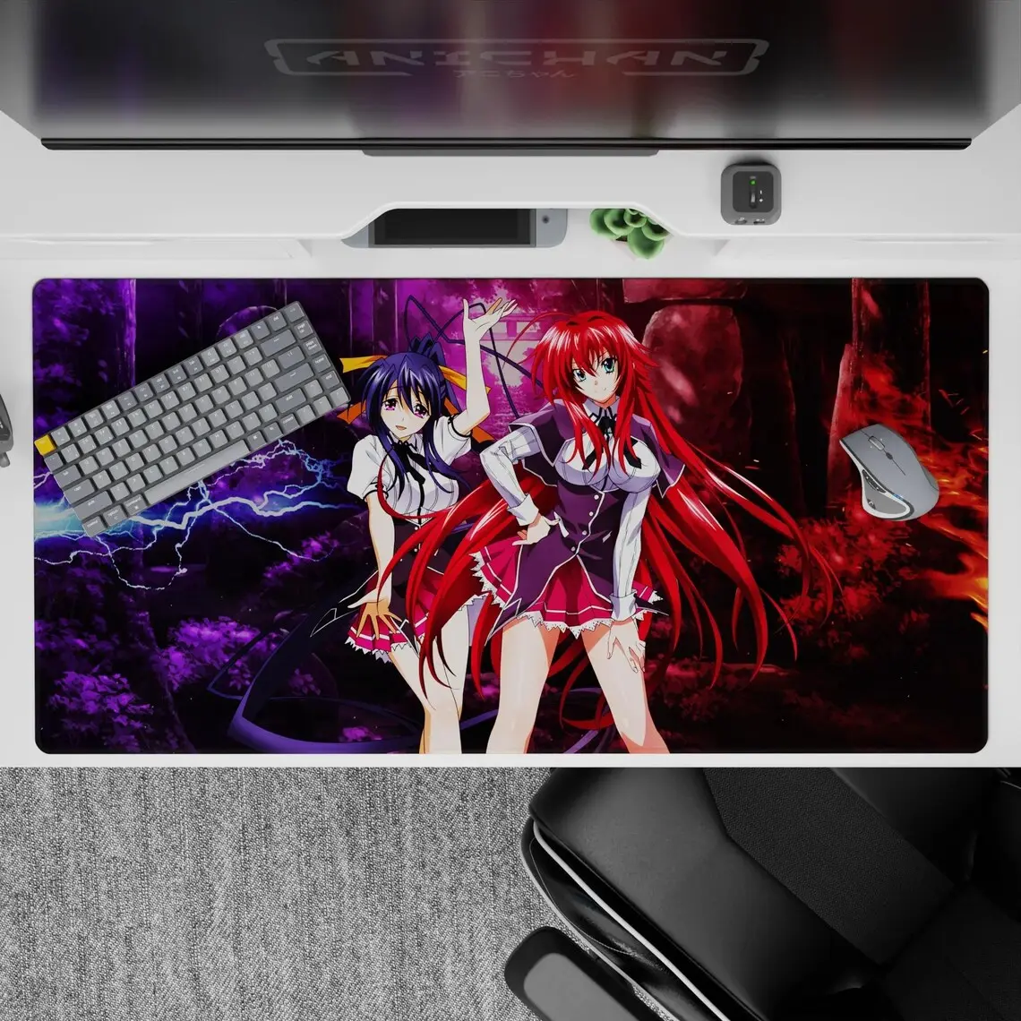 High School DxD - Anime Mouse Pad and Desk Pad - Electric Duo Clash
