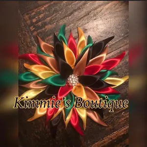 Juneteenth/Black History/Shoulder Corsage/Satin Flower Pin/Brooch/ Shoulder Pin/Flower Pin Brooch/Gift for First Lady/Formal Accessories/