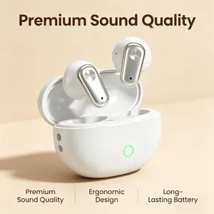 Wireless Bluetooth-compatible Earphones, Compatible with AirPods, Android, PC, High-Quality Noise Isolation, Comfortable Fit, Ideal for Daily Use and Travel