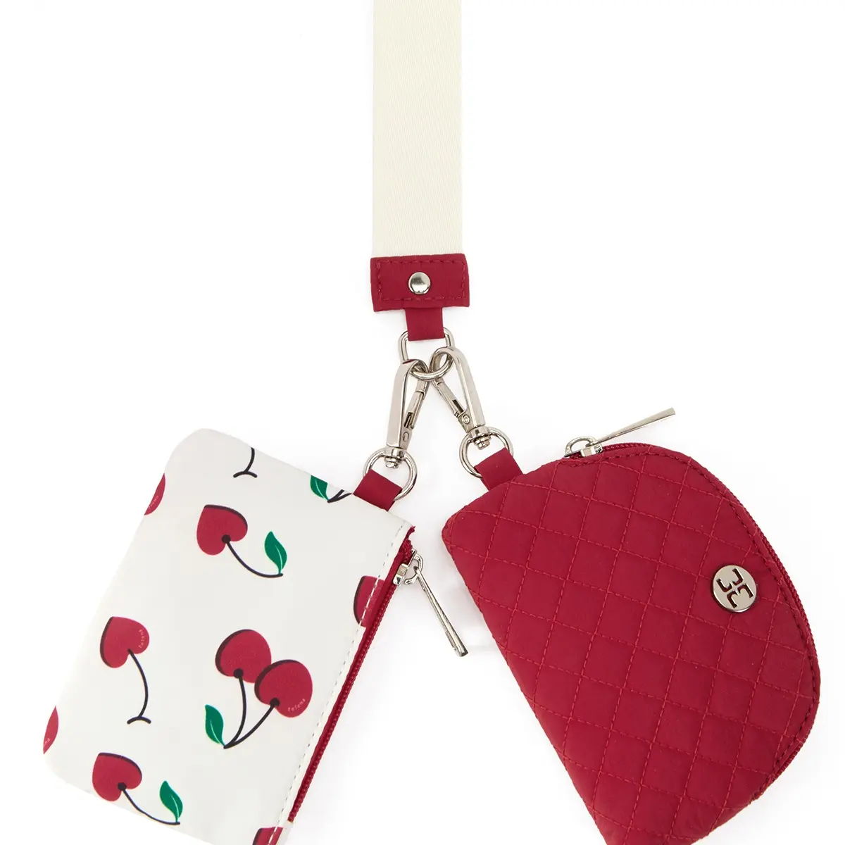 Cherry red with white