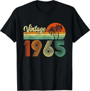 Vintage 1965 Funny 60th Birthday Gifts 60 Years Old Retro T-Shirt