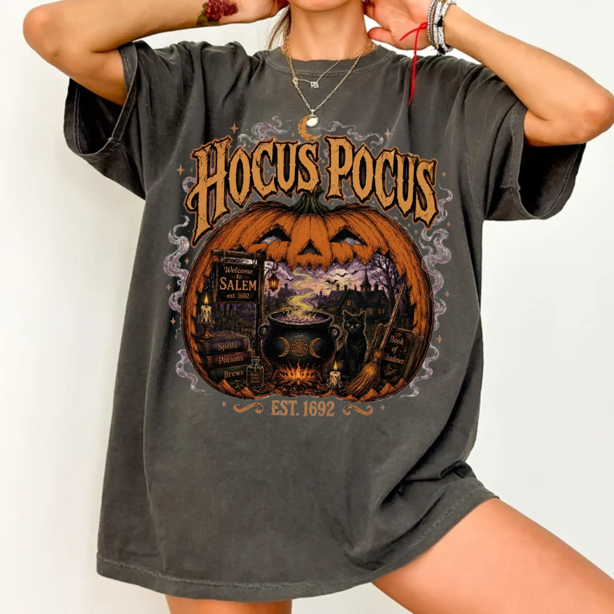 Vintage Witch Sisters Halloween Shirt, Retro Spooky Season Graphic Tee, Magical Coven T-Shirt, Cozy Fall Witchy Apparel, Halloween Gift