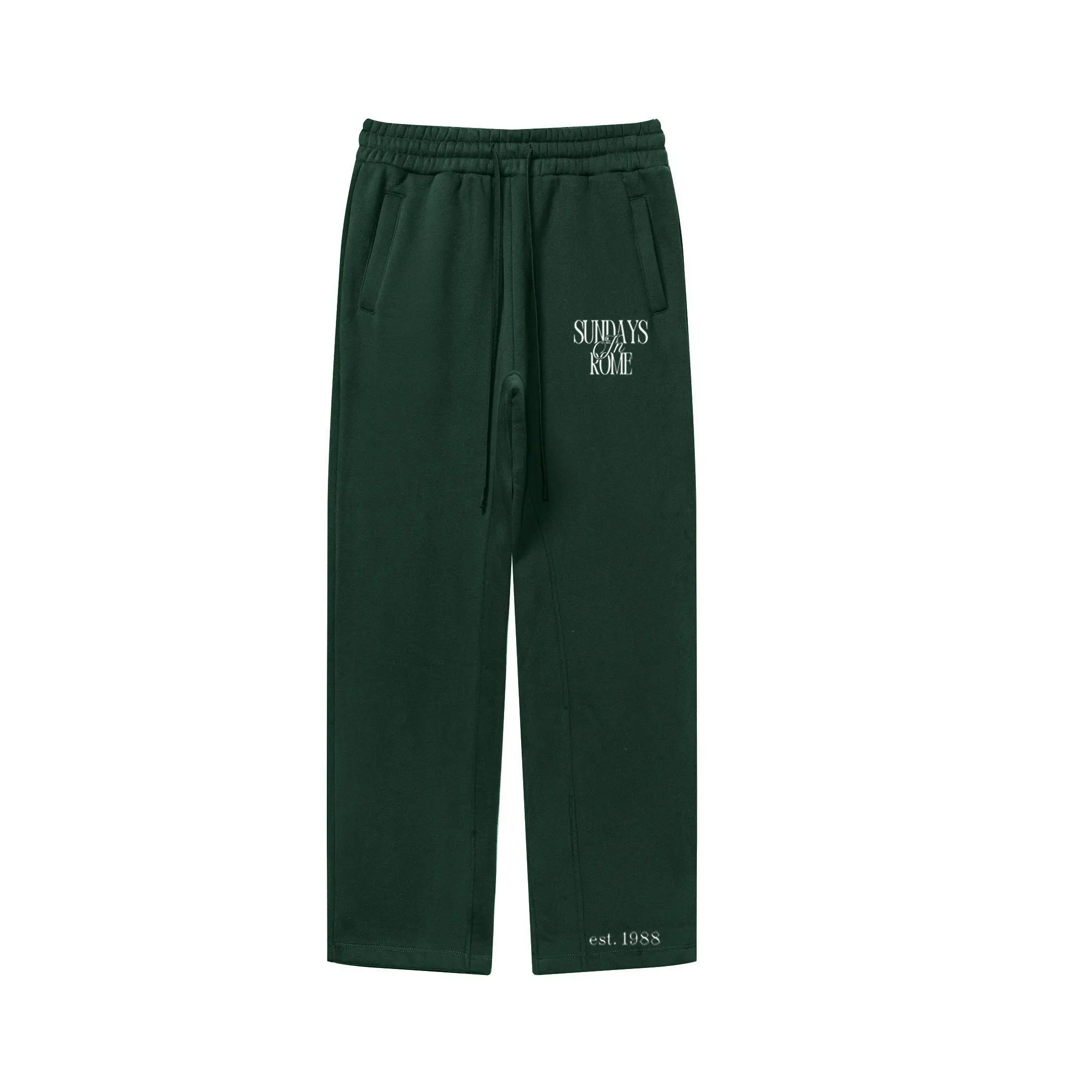 Sundays in Rome Olive Classic Straightleg Sweatpants