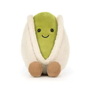 Pistachio Cute Plush Toy Cartoon Nut Doll Companion Comfort Doll Holiday Gift for Children and Girlfriends