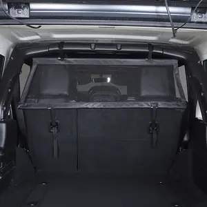 For Jeep Wrangler JK JL 4-Door Version Rear Trunk Seat Back Isolation Cover Mesh Pet Net