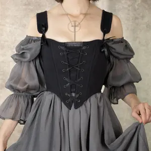 Black Cotton Corset